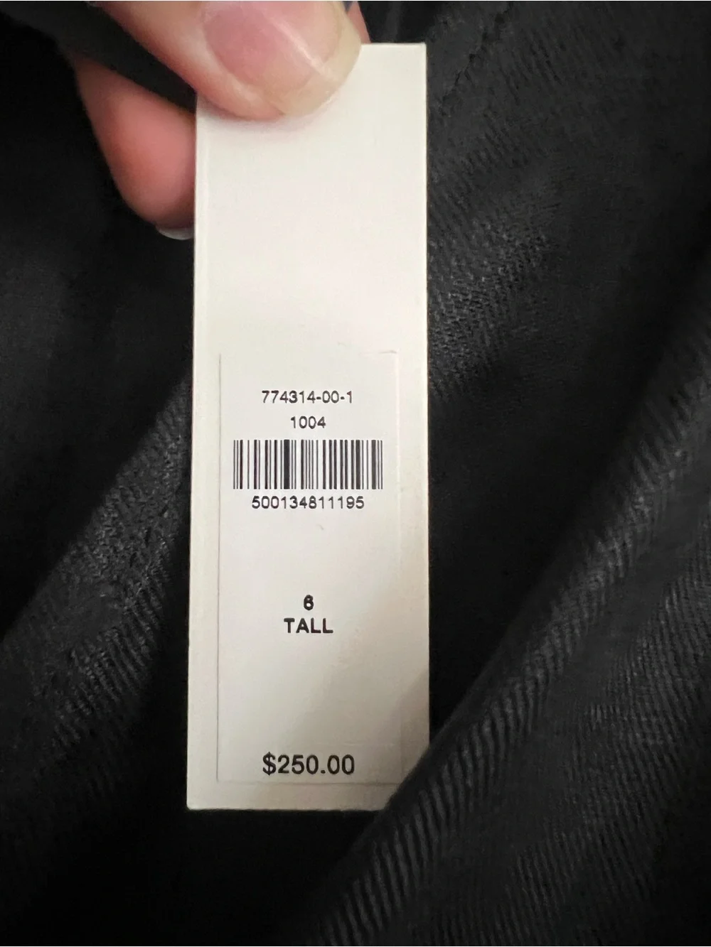 NWT Banana Republic Black Linen V Neck Jumpsuit Size 6 tall